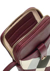 Radley Larkswood 2.0 Diamond Patch Smartphone Crossbody Bag, Dark Red