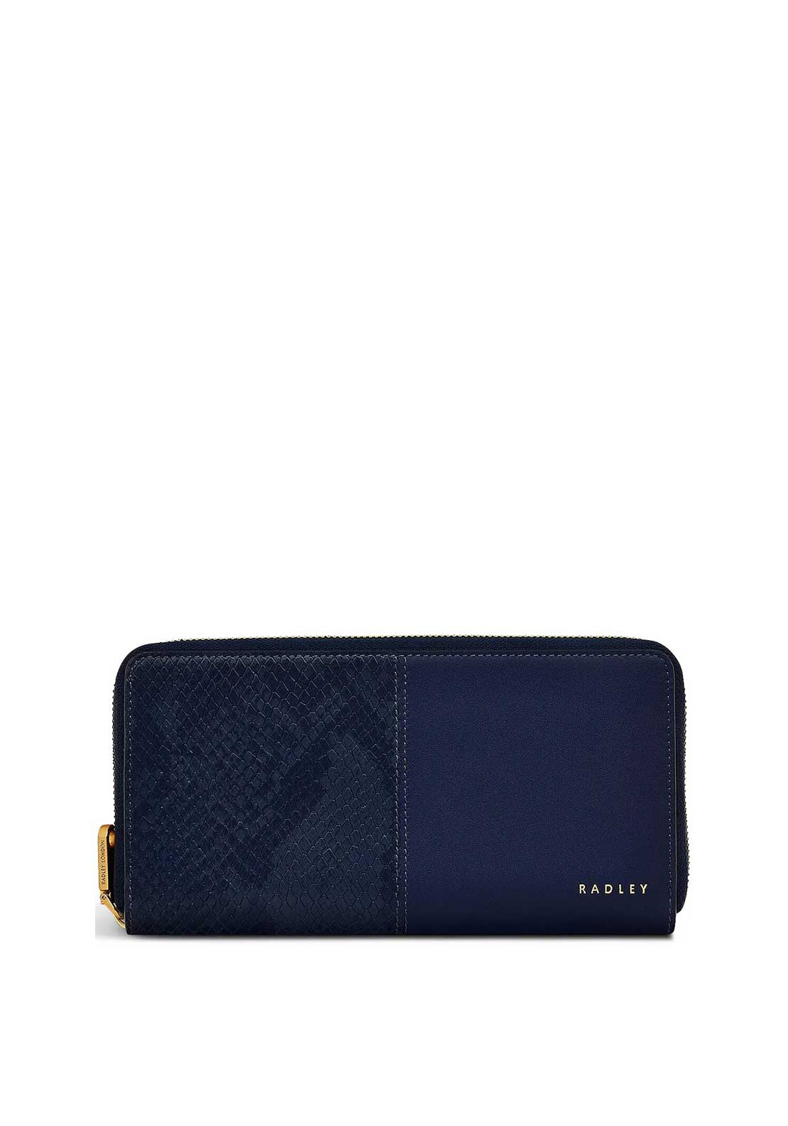 Radley Mount Row Faux Snake Wallet, Navy