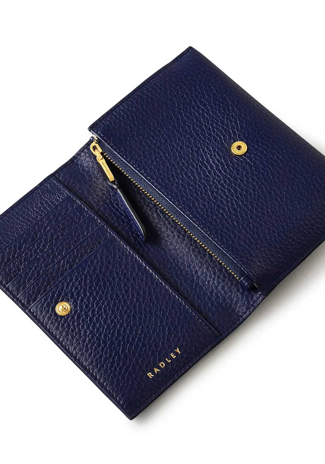 Radley Oak Street Flap Over Medium Wallet, Navy