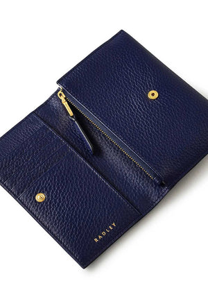 Radley Oak Street Flap Over Medium Wallet, Navy