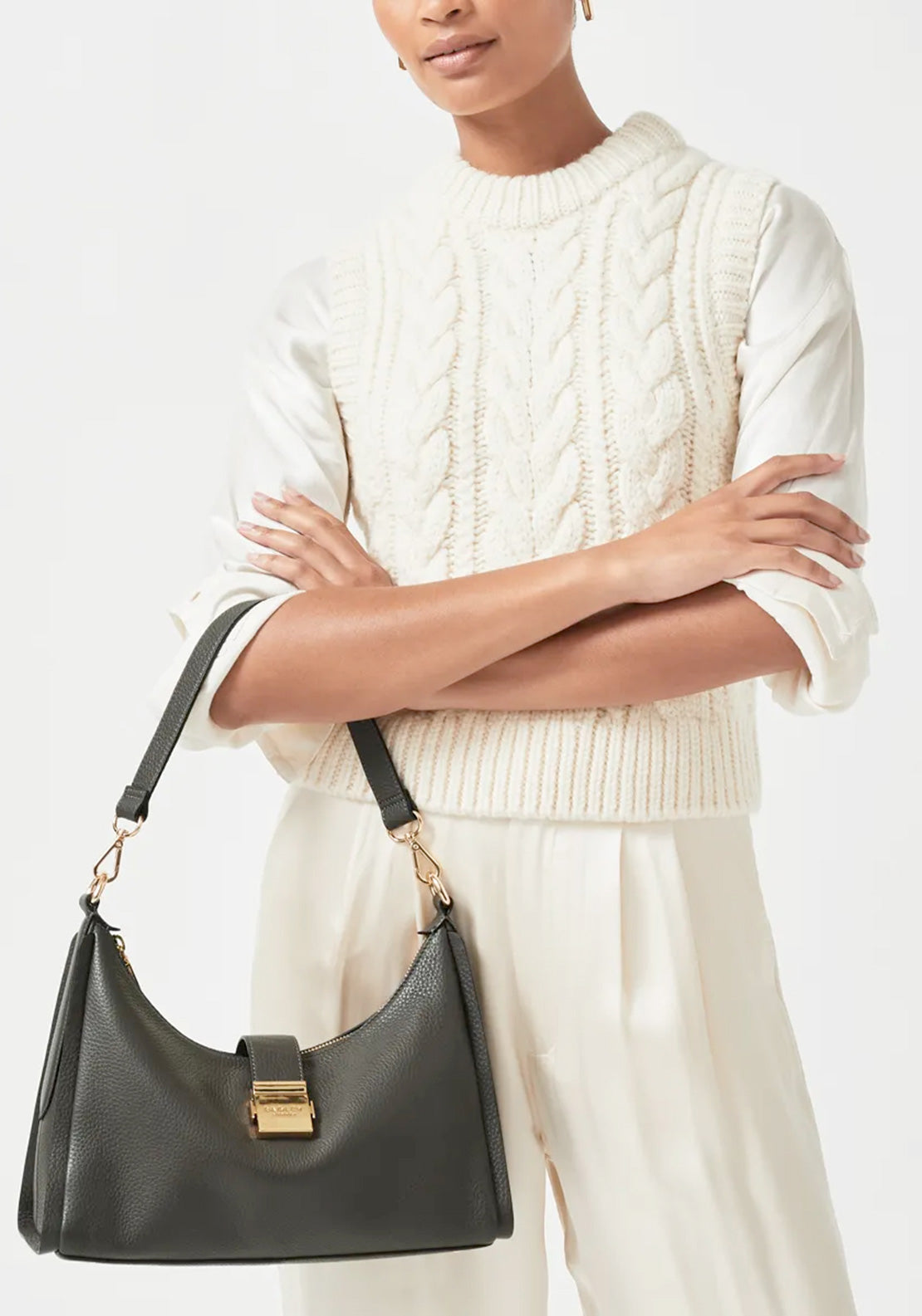 Radley Sloane Street Leather Shoulder Bag, Thunder