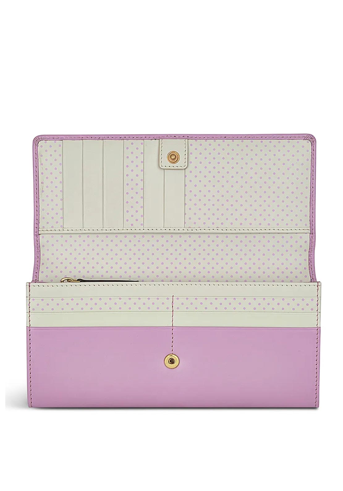 Radley Heritage Dog Outline Large Leather Wallet, Sugar Pink