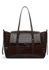 Radley The Chancery Large Flapover Shoulder Bag, Dark Brown