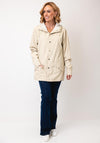 Rains Waterproof Short Clear Raincoat, Dune Beige