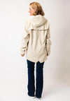 Rains Waterproof Short Clear Raincoat, Dune Beige