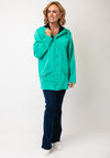 Rains Waterproof Short Clear Raincoat, Element Green