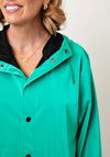 Rains Waterproof Short Clear Raincoat, Element Green