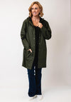 Rains Waterproof Long Raincoat, Green