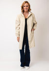 Rains Long Storm Breaker Rain Jacket, Dune Beige