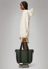 Rains Mini Tote Bag, Dark Khaki Green