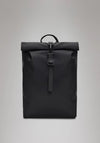 Rains Rolltop Mini Rucksack, Black