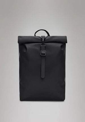 Rains Rolltop Mini Rucksack, Black