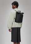 Rains Rolltop Mini Rucksack, Black