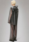 Rains Waterproof Short Clear Raincoat, Mist Grey