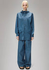 Rains Waterproof Short Clear Raincoat, Pulse Blue