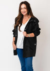 Rains Waterproof Short Raincoat, Black