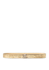 Ralph Lauren Logo Reversible Metallic Embossed Belt, Platinum/Sand Dune