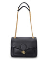 Ralph Lauren Bradley Pebbled Small Shoulder Bag, Black