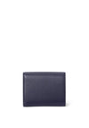 Ralph Lauren Cameryn Pebbled Leather Small Flap Wallet, Navy