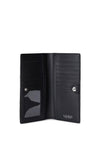 Ralph Lauren Leather Crosshatch Slim Wallet, Black & Soft White