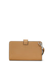 Ralph Lauren Crosshatch Leather Transition Wristlet, Tan