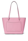 Ralph Lauren Karly Crosshatch Leather Tote, Light Pink