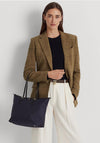 Ralph Lauren Keaton Nylon Medium Tote Bag, Refined Navy