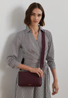 Ralph Lauren Landyn Leather Crossbody, Pinot Noir