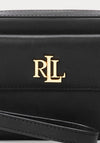 Ralph Lauren Marcy Leather Convertible Crossbody, Black