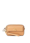 Ralph Lauren Marcy Leather Convertible Crossbody, Light Tan
