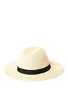Ralph Lauren Packable Straw Fedora, Natural & Black