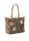 Ralph Lauren Keaton Nylon Voyager Belting Medium Tote Bag, Khaki & Tan
