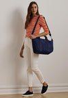 Ralph Lauren Stevie Nylon Zipped Tote Bag, Navy