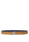 Ralph Lauren Logo Reversible Leather Belt, Refined Navy & Camel