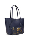 Ralph Lauren Faux Leather Reversible Large Tote, Navy