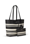 Ralph Lauren Faux Leather Reversible Large Tote, Black & White