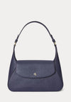 Ralph Lauren Schylar Medium Crosshatch Shoulder Bag, Navy