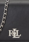 Ralph Lauren Leather Turn Lock Smartphone Crossbody Bag, Black