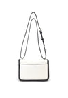 Ralph Lauren Sophee Patent Leather Crossbody Bag, White & Black