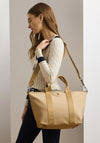 Ralph Lauren Stevie Nylon Zipped Tote Bag, Beige