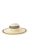 Ralph Lauren Striped Straw Sun Hat, Natural & Black