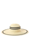 Ralph Lauren Striped Straw Sun Hat, Natural & Black