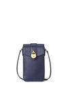 Ralph Lauren Tanner Leather Smartphone Crossbody Bag, Navy