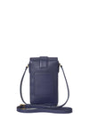 Ralph Lauren Tanner Leather Smartphone Crossbody Bag, Navy