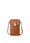 Ralph Lauren Tanner Leather Smartphone Crossbody Bag, Tan