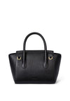 Ralph Lauren Tanner Pebbled Leather Small Satchel Grab Bag, Black