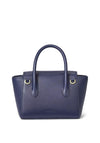Ralph Lauren Tanner Pebbled Leather Small Satchel Grab Bag, Navy