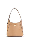 Ralph Lauren Tanner Leather Large Shoulder Bag, Light Tan