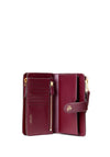 Ralph Lauren Crosshatch Leather Transition Wristlet, Red