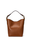 Ralph Lauren Witley Leather Medium Bucket Bag, Lauren Tan